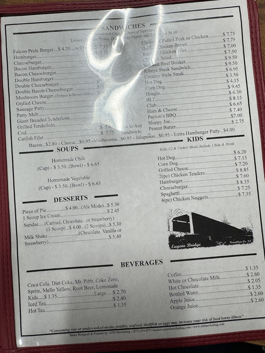 Covered Bridge Restaurant Menu - Image 2