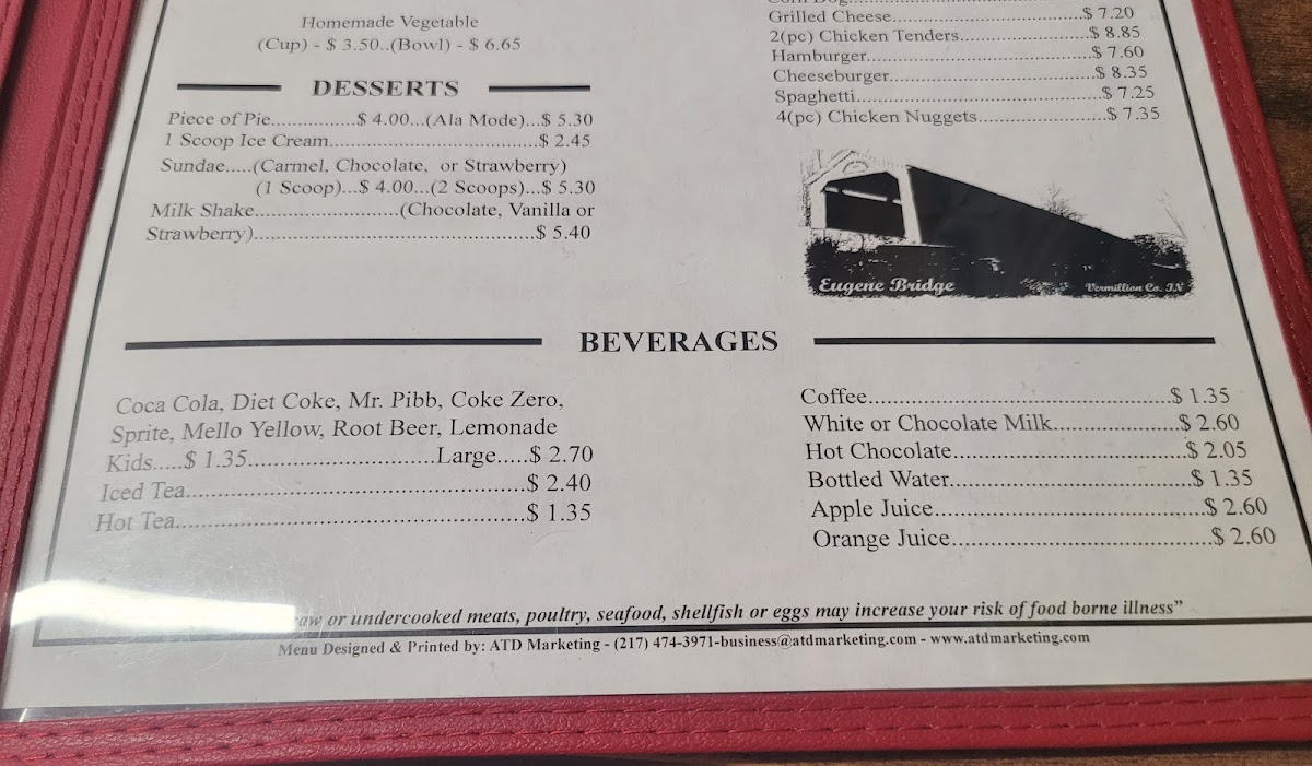 Covered Bridge Restaurant Menu - Image 3